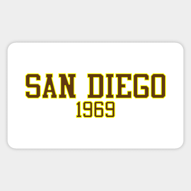 San Diego 1969 Sticker by GloopTrekker